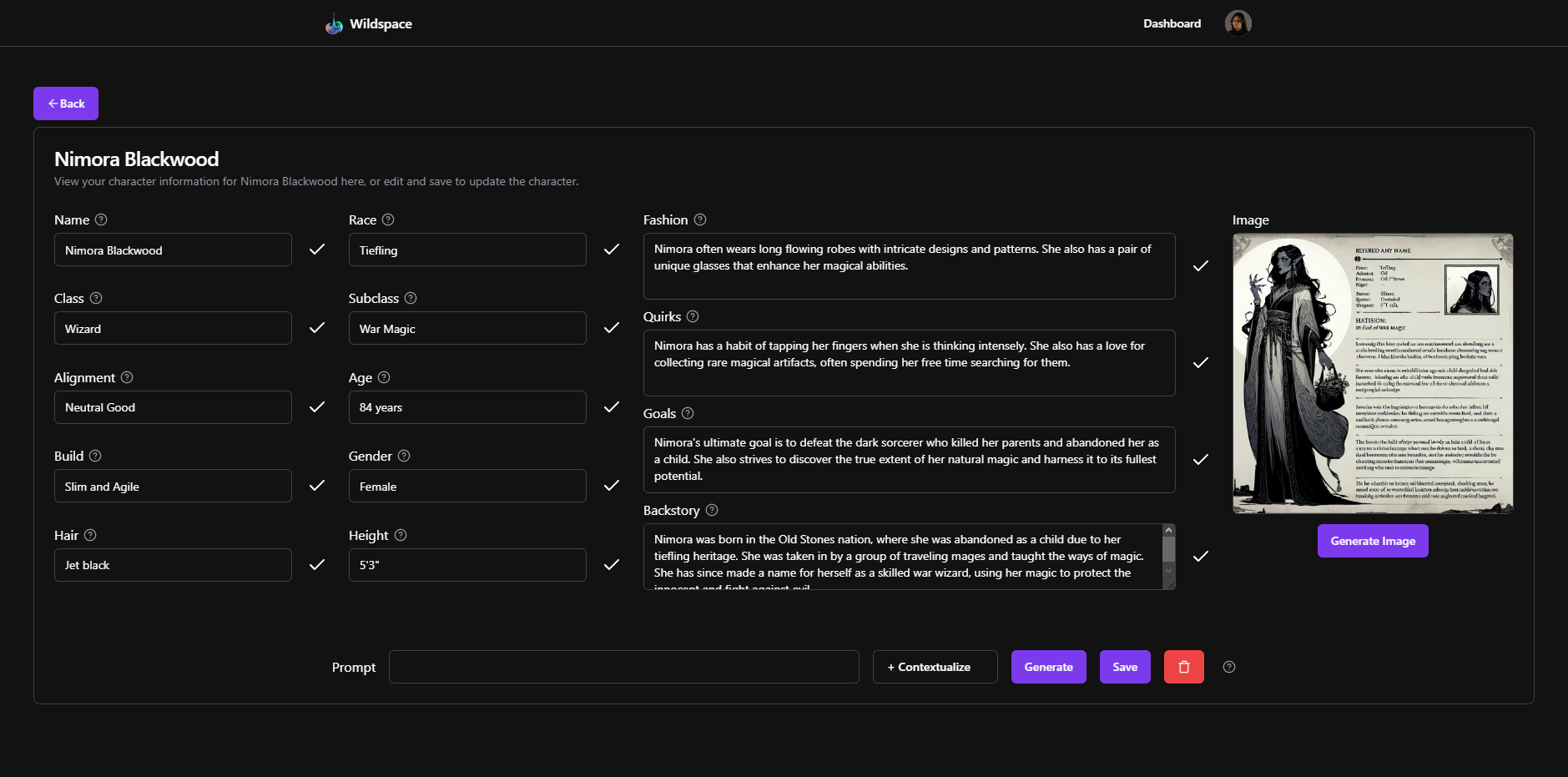 Widlspace Demo